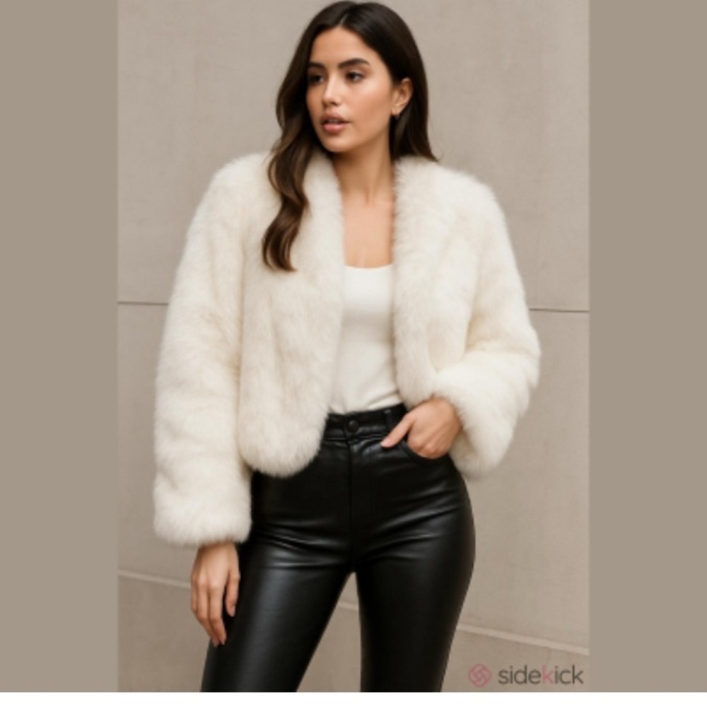 Venus White Faux Fur Jacket